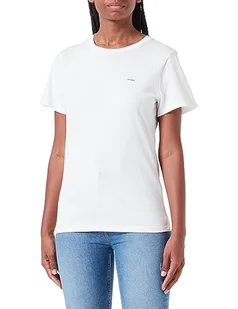 Wrangler Damska koszulka Slim Tee, Worn White, XL - Koszulki i topy damskie - miniaturka - grafika 1
