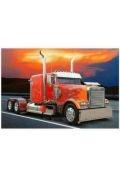 Malowanie po numerach - malowanie po numerach 40x50cm ciężarówka czerwona solo nowoczesna, zachód słońca 1008720 - miniaturka - grafika 1