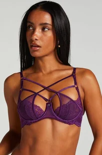 Hunkemöller Biustonosz nieusztywniany z fiszbinami Anna Fioletowy - Biustonosze - miniaturka - grafika 1