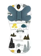 Akcesoria do wózków - MimiNu by Kieczmerski, Uniwersalna wkładka do wózka spacerowego/fotelika, Poduszeczka, Velvet, Dziecięca Podróż, Zieleń Nepalska - miniaturka - grafika 1