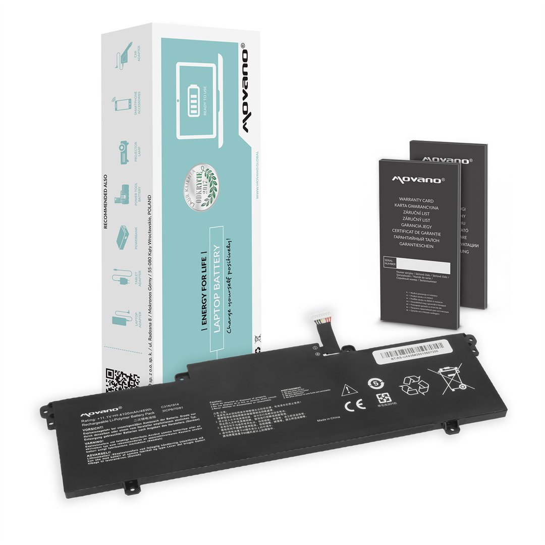 Bateria Movano do Asus Zenbook 14 UX435E, UX435EA