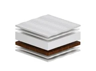 Materace - Materac Bursa 150x195 Piankowy T25 2xKokos Średnio/Bardzo Twardy H2/H4 Aloe Vera Antyalergiczny - miniaturka - grafika 1