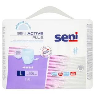 SENI ACTIVE PLUS Majtki chłonne L 10 szt. - Bielizna lecznicza - miniaturka - grafika 5