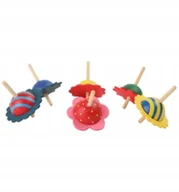 Zabawki zręcznościowe - Bączki Drewniane dla Dzieci z Falbanką - miniaturka - grafika 1