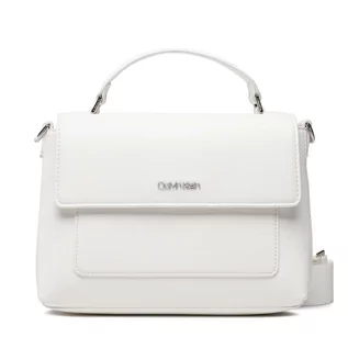 Torebki damskie - Calvin Klein Torebka Ck Must Flap Top H Bag Md K60K609119 White YAF - grafika 1