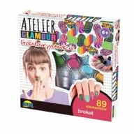 Zabawy w naśladowanie dorosłych - Zestaw Atelier Glamour Brokatowe paznokcie Dromader - miniaturka - grafika 1