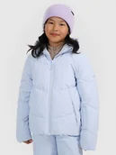 Kurtki i płaszcze dla dziewczynek - 4F Kurtka narciarska membrana 5000 dziewczęca - niebieska 152 (11-12 lat) - miniaturka - grafika 1