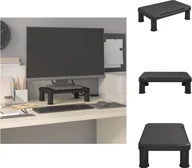 Akcesoria do monitorów - vidaXL Podstawa pod monitor czarna 38x24x10,5 cm - Meble TV - miniaturka - grafika 1