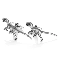 Spinki do mankietów i krawatów - Spinki do mankietów X2 Dinozaur Welociraptor - miniaturka - grafika 1