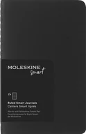 Zeszyty szkolne - Zestaw 2 Zeszytów Moleskine Smart Cahier Journals P linie, czarny - miniaturka - grafika 1