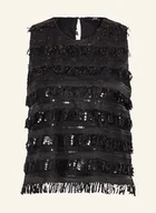 Koszulki i topy damskie - Joop! Top Trisha Z Cekinami schwarz - miniaturka - grafika 1