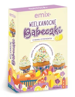 Emix Mieszanka ciasta Babeczki Wielkanocne - cytrynowe - IN-OUT - Wielkanoc 320g - Dodatki do ciast w proszku - miniaturka - grafika 1