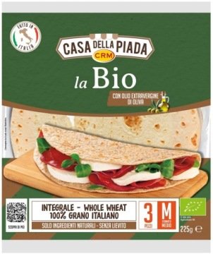Piadina pszenna pełnoziarnista Bio 225 g (3 szt)