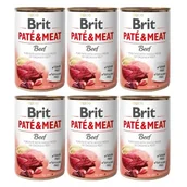 Mokra karma dla psów - Brit Paté & Meat wołowina 6x400 g - miniaturka - grafika 1
