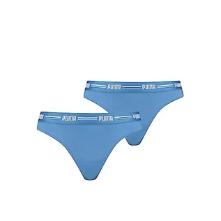 Majtki damskie - PUMA Stringi damskie, 2 sztuki, Regal Blue, XS - grafika 1