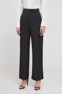 Spodnie damskie - Joop! spodnie damskie kolor czarny fason cargo high waist - miniaturka - grafika 1