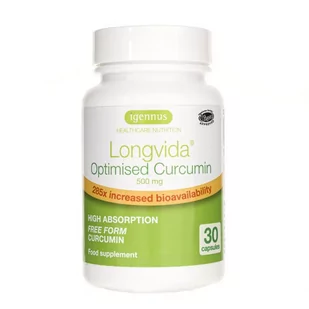 Igennus Igennus Longvida Kurkuma 500 mg - 30 kapsułek IG179 - Witaminy i minerały - miniaturka - grafika 1