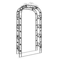 Kratki i pergole - Pergola ogrodowa, czarna, 116x45x240 cm, stalowy Lumarko! - miniaturka - grafika 1