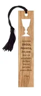 Zakładki do książek - Zakładka drewniana - Ja jestem - kielich - Szaron - miniaturka - grafika 1