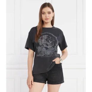 The Kooples T-shirt | Regular Fit - Koszulki i topy damskie - miniaturka - grafika 1
