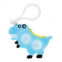Brelok sensoryczny Push Bubble Pop it Dino 7x8 FOL 559578  AD - Breloczki dla dzieci - miniaturka - grafika 1