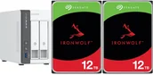 Serwery plików NAS i macierze dyskowe - Serwer plików Qnap TS-216G + 2x Seagate IronWolf 12TB ST12000VN0008 - miniaturka - grafika 1