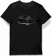 Koszulki męskie - Koszulka męska czarna Elegancki Styl Samochodowy Dodge Dart M - miniaturka - grafika 1