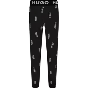 HUGO KIDS Legginsy - Spodnie sportowe damskie - miniaturka - grafika 1