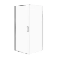 Kabiny prysznicowe - Kabina prysznicowa Cersanit Moduo 90x90x195 kwadratowa chrom transparentne S601-484 - miniaturka - grafika 1