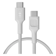 Kable USB - Kabel USB-C 0,3m 100W Greencell PowerStream Szybkie Ładowanie PD Snow White - miniaturka - grafika 1