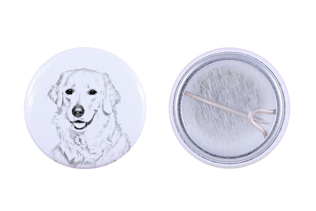 Kuvasz - przypinka z twoim psem, dodaj własne foto, marka Art-Dog