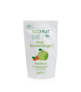 Toofruit, Szampon dermo-kojący dla dzieci, Zielone jabłko i Migdały, Uzupełnienie, 400ml - Kosmetyki kąpielowe dla dzieci - miniaturka - grafika 1