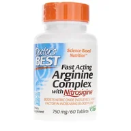 Witaminy i minerały - Doctor's Best Fast Acting Arginine Complex with Nitrosigine (60 tabl.) - miniaturka - grafika 1