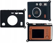 Torby fotograficzne i futerały - Futerał Etui Pokrowiec Case Silikon do Fuji FujiFilm INSTAX Mini EVO / Czarny - miniaturka - grafika 1