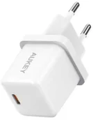Ładowarki do telefonów - AUEKY PA-F5 WHITE OEM ŁADOWARKA SIECIOWA 20W 1XUSB-C PD - miniaturka - grafika 1