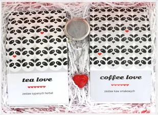 Cup&You Miłosny BOX na walentynki rocznicę kawa + herbata - Zestawy upominkowe - miniaturka - grafika 1