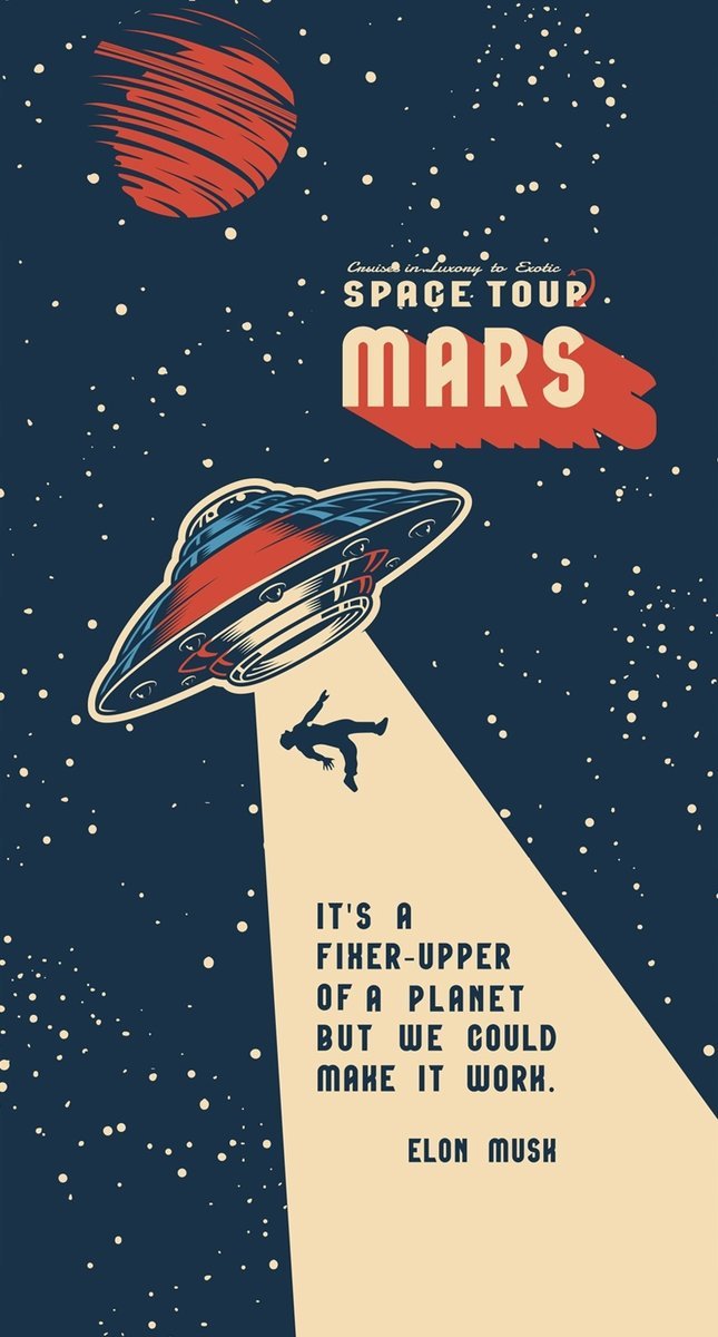 PODKŁADKA POD MYSZ Z Nadrukiem 22x18cm Kosmos UFO Mars Galaxy Tekst Prezent