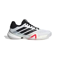 Buty sportowe męskie - Męskie buty tenisowe adidas Barricade 14 Tennis Shoes Ftwr White/Core Black/Lucid Red EUR 42 - miniaturka - grafika 1