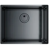 Zlewozmywaki - GLOBALO zlewozmywak RIWOLO 50.1 ANTHRACITE - miniaturka - grafika 1