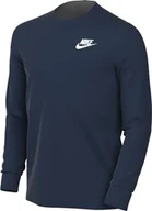 Bluzy dla chłopców - Nike Bluza chłopięca B NSW Tee Ls Emb Futura - miniaturka - grafika 1
