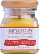 Olejki i świece do masażu - Subtle Beauty Świeca do masażu - Sweet Mango 100g - miniaturka - grafika 1