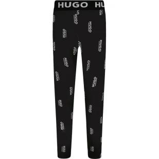 HUGO KIDS Legginsy - Spodnie sportowe damskie - miniaturka - grafika 1