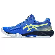 Buty sportowe męskie - ASICS Netburner Ballistic FF 3, Illusion Blue Glow Yellow, 42 EU - miniaturka - grafika 1