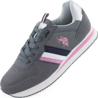 Trampki damskie - Szare trampki damskie usa polo assn. rozmiar 36 - miniaturka - grafika 1