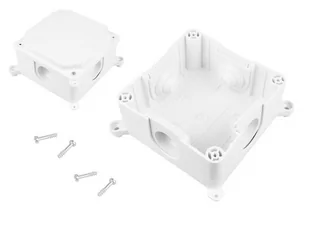 Plast-Rol Puszka natynkowa PK-2 103x103x60 IP44 PK-2/P - Inne akcesoria elektryczne - miniaturka - grafika 1