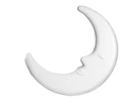 Lalki dla dziewczynek - INNSPIRO Luna Flat Porex 20cm. Torba Wisząca 2u Kształty geometryczne, Biały, 12,5cm, 2 - miniaturka - grafika 1