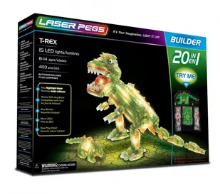 Laser Pegs 20 in 1 T-Rex - Klocki - miniaturka - grafika 1