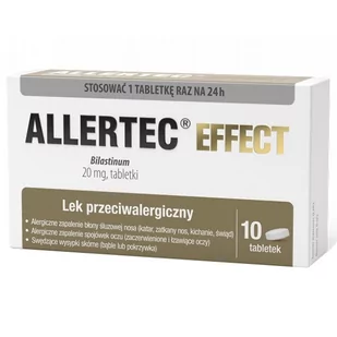 Allertec Effect 20mg x10 tabletek - Leki na alergię - miniaturka - grafika 1