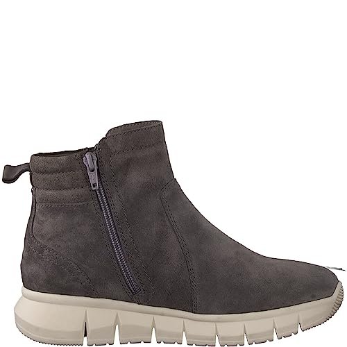 Tamaris Comfort Damskie 8-86414-41 skórzane Comfort Fit wymienna wkładka Duotex botki, ANTRAC. Suede, 37 EU, Antrac Suede, 37 EU Weit