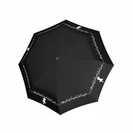Parasole - Parasol damski Doppler Fiber Magic Musically Cat automatyczny składany czarny - miniaturka - grafika 1